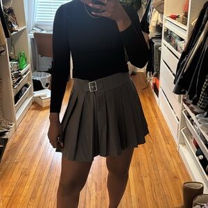 Nasty Gal Pleated Mini Skirt